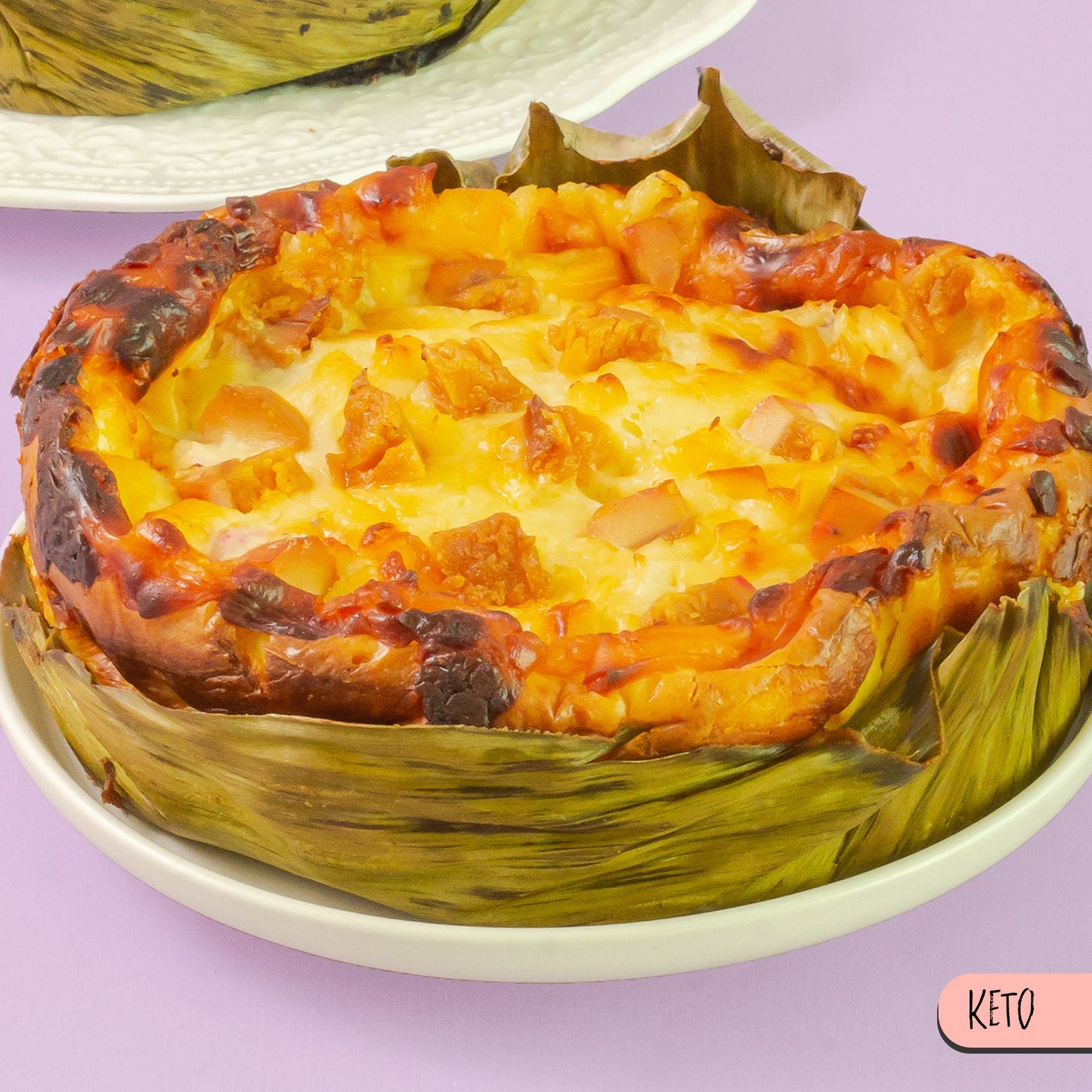 basque burnt bibingka cheesecake | classic bibingka cheesecake | sugar free bibingka | the sugar free bakery