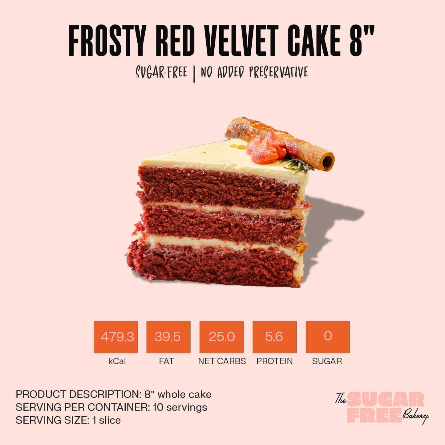 Frosty Red Velvet Cake 8"