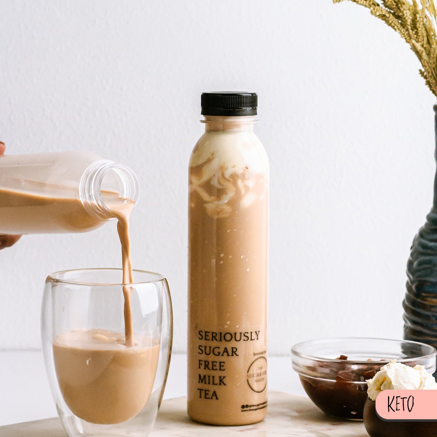 keto milk tea | sugar free milk tea | milk tea | sugar free milk tea manila | the sugar free bakery ph