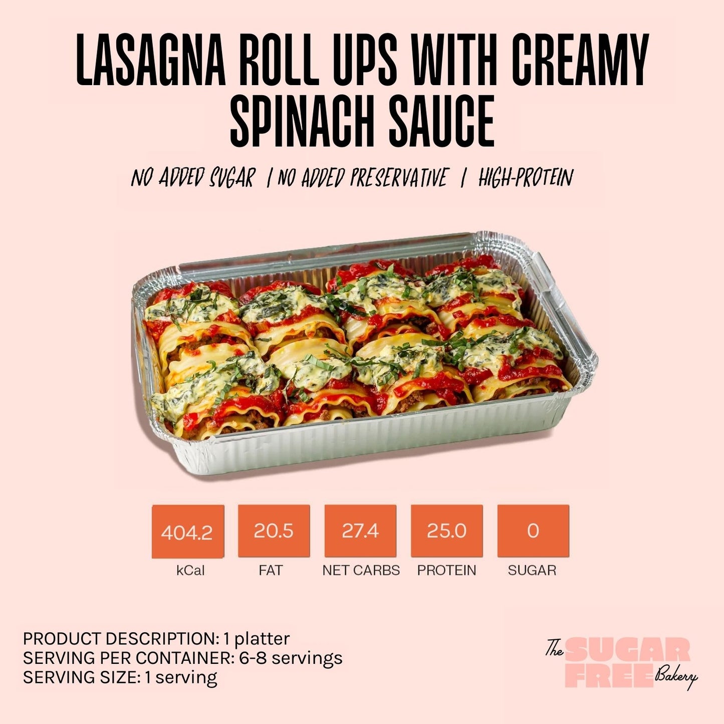 Lasagna Roll Ups with Creamy Spinach Sauce