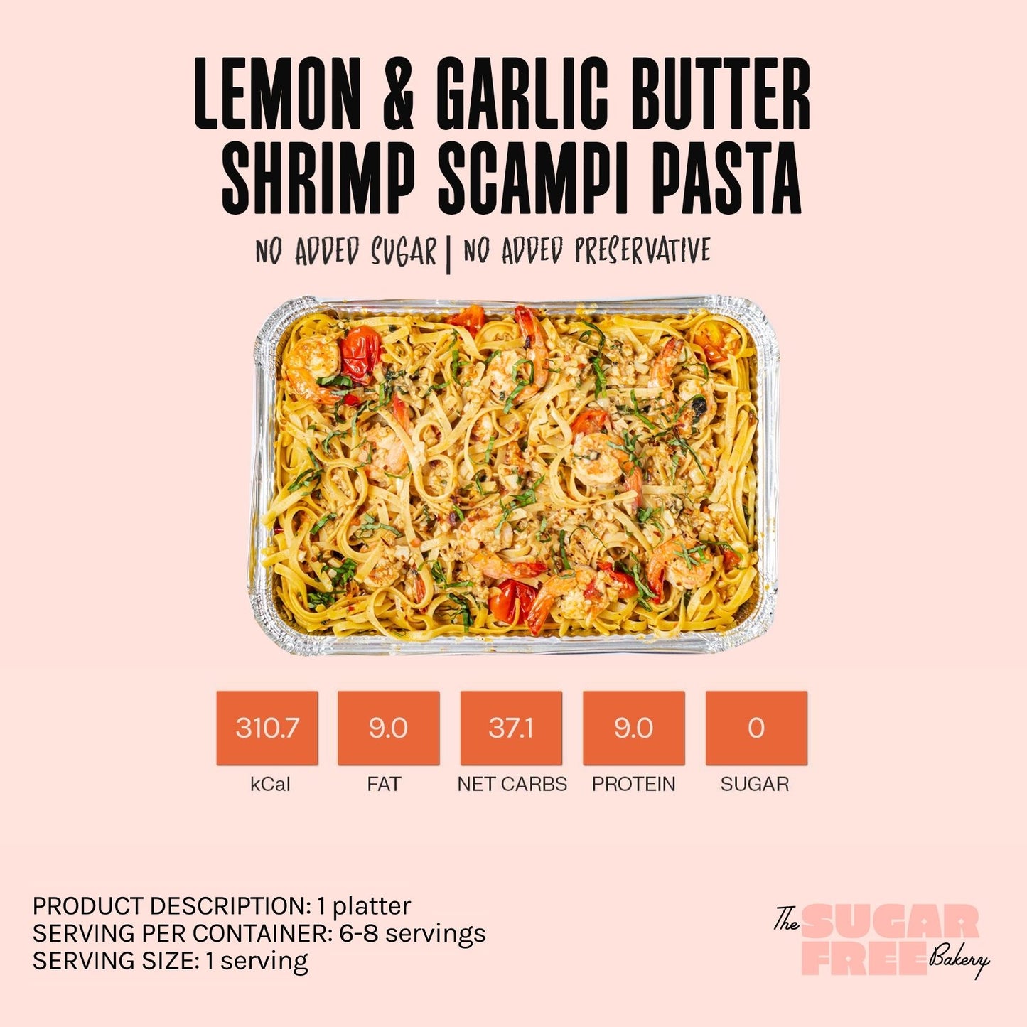 Lemon & Garlic Butter Shrimp Scampi Pasta