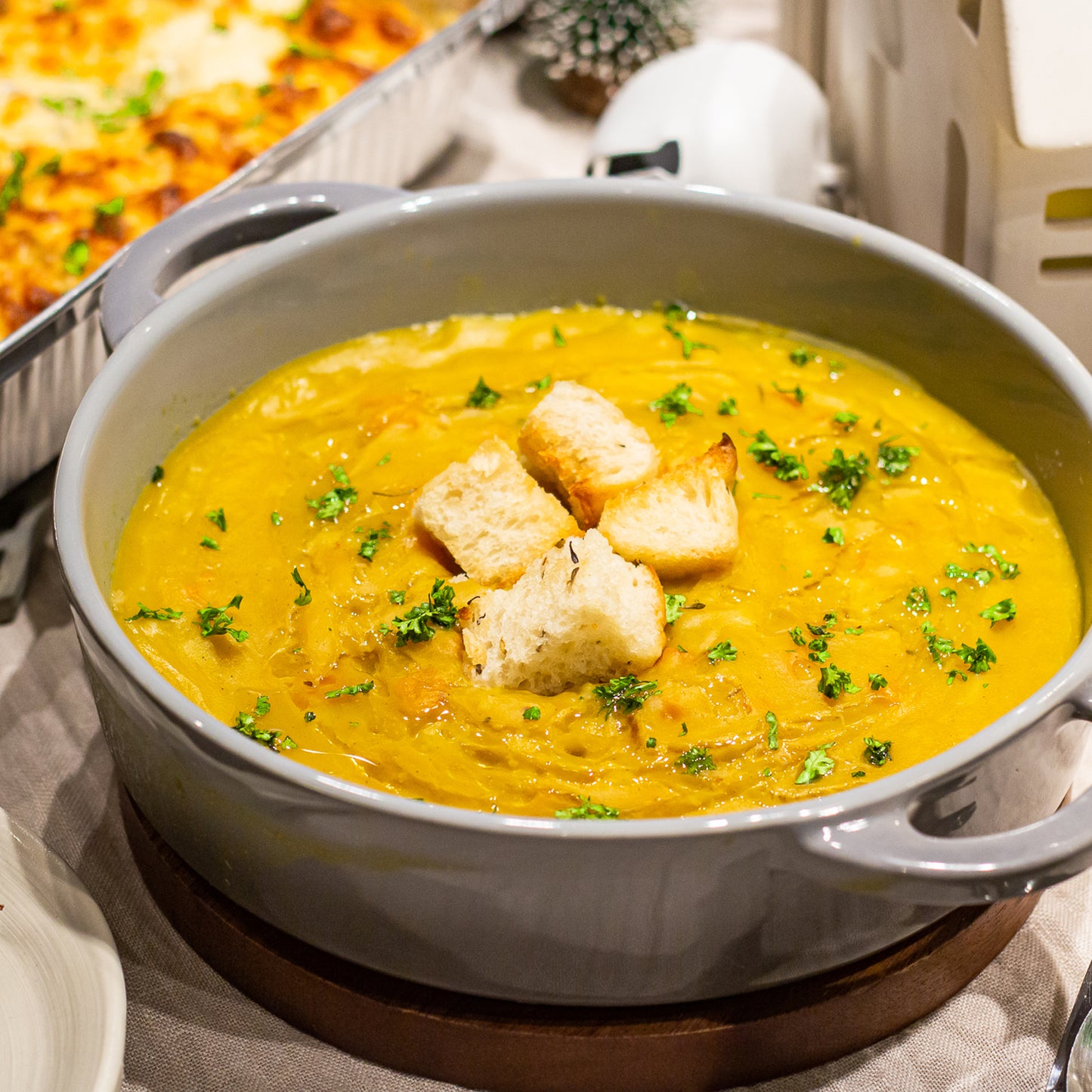 Maple & Cinnamon-Spiced Sweet Potato Soup