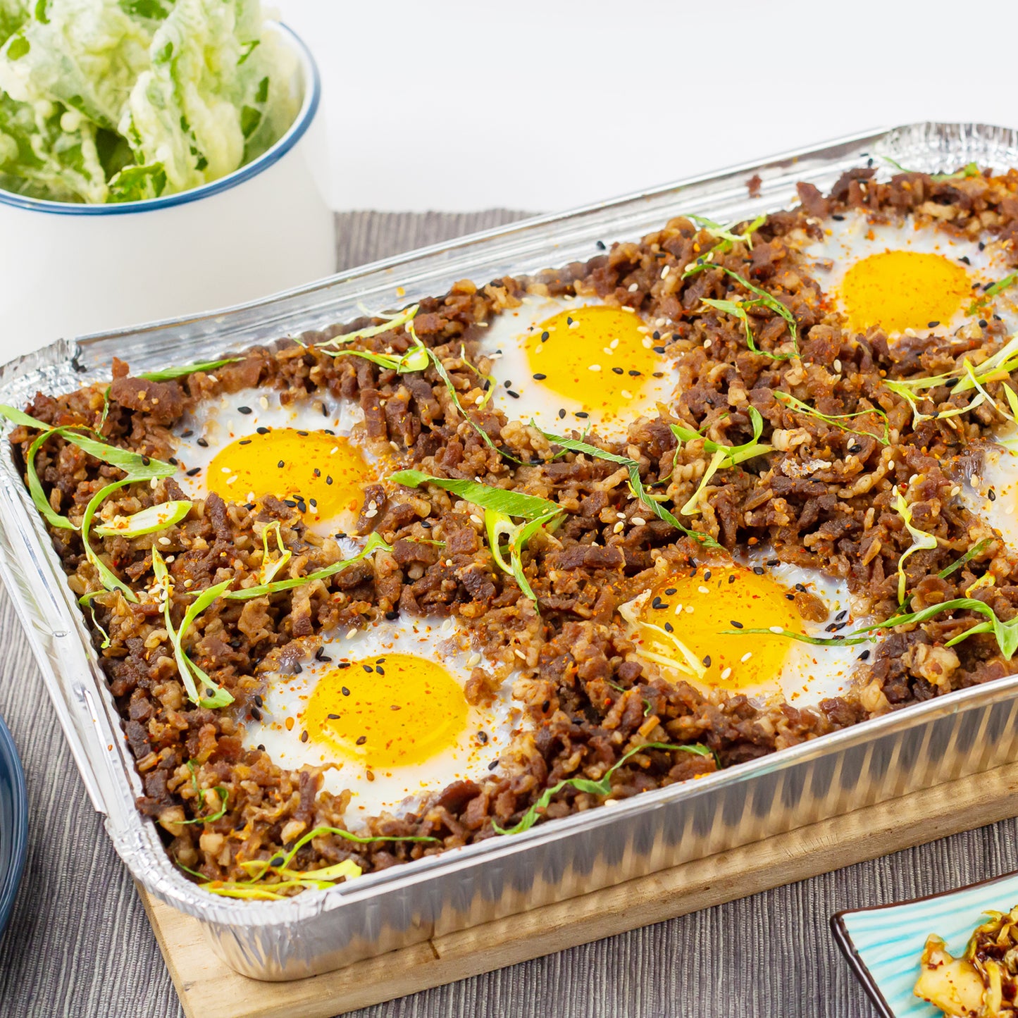 gyudon | gyudon spinach chips | party tray manila | food tray manila | sugar free bakery ph