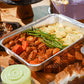 Slow-Cooked Beef Bourguignon with Mashed Potatoes