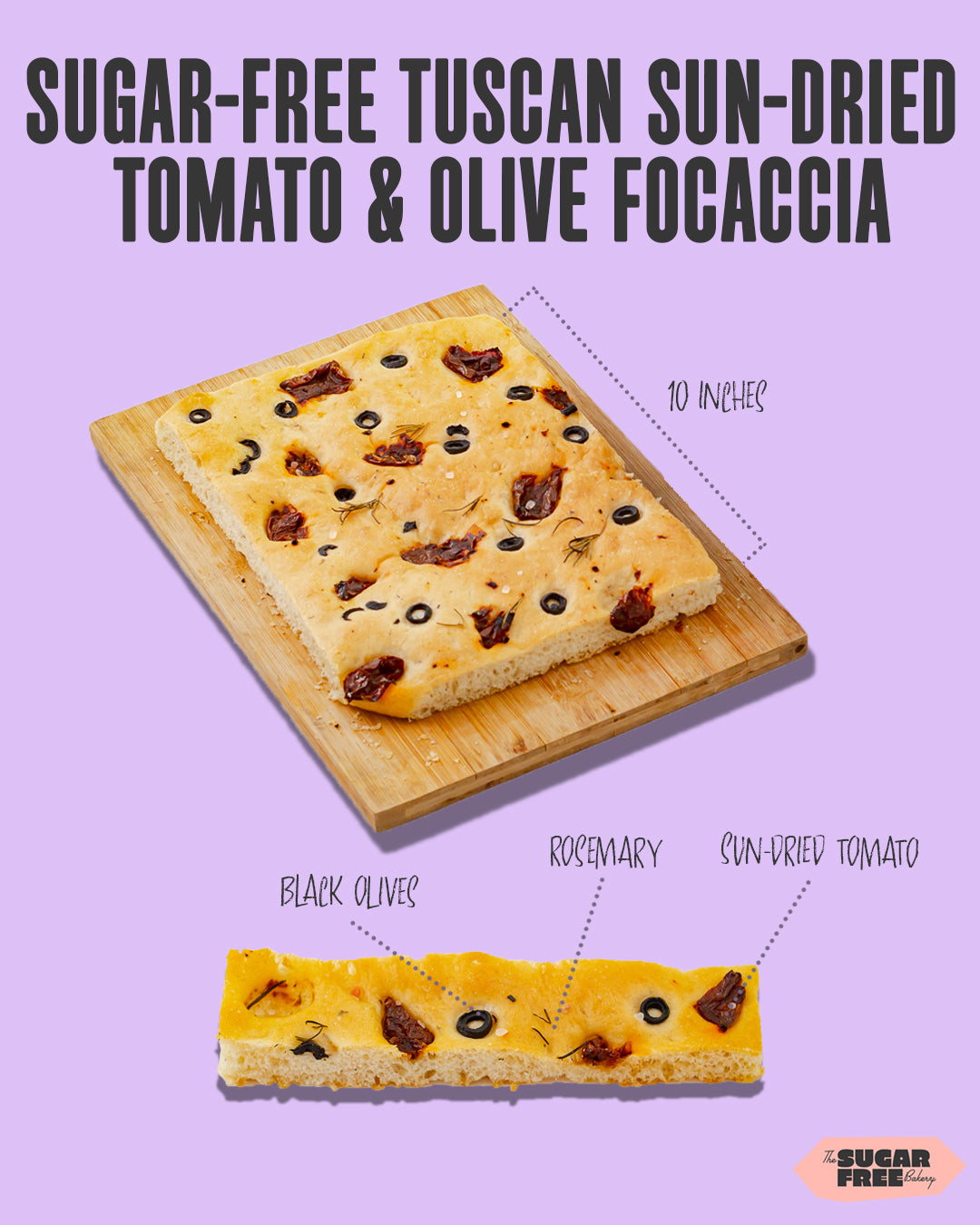 Tuscan Sun-dried Tomato & Olive Focaccia