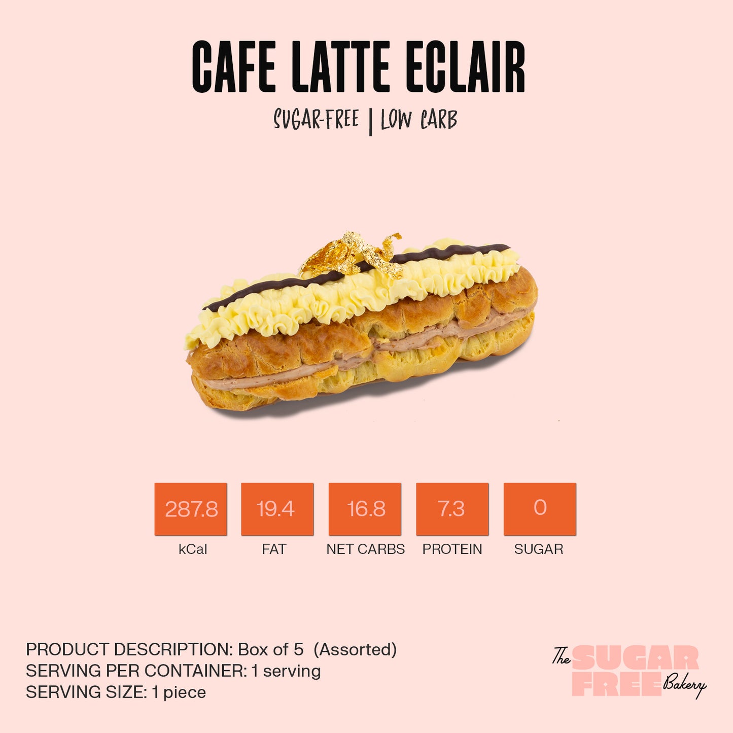 eclair | sugar free eclair | cafe latte eclair | eclair gift box | sugar free | sugar free manila | gourmet eclair