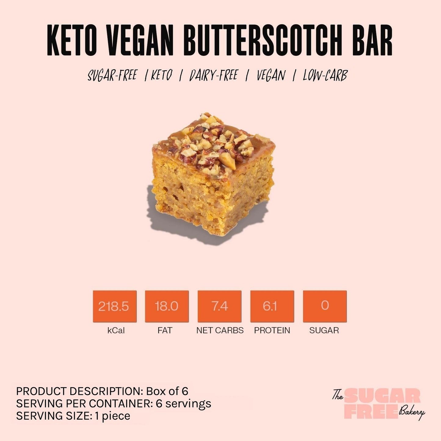 Keto Vegan Butterscotch Bar