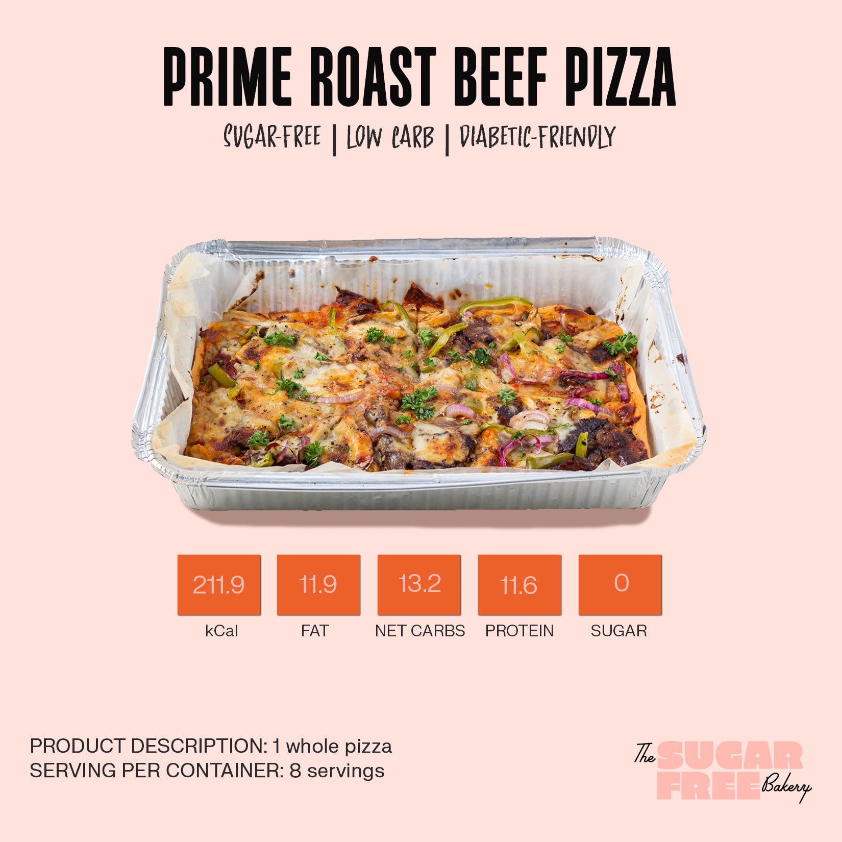low carb pizza | vegetarian pizza | food tray manila | the sugar free bakery ph | roast beef pizza