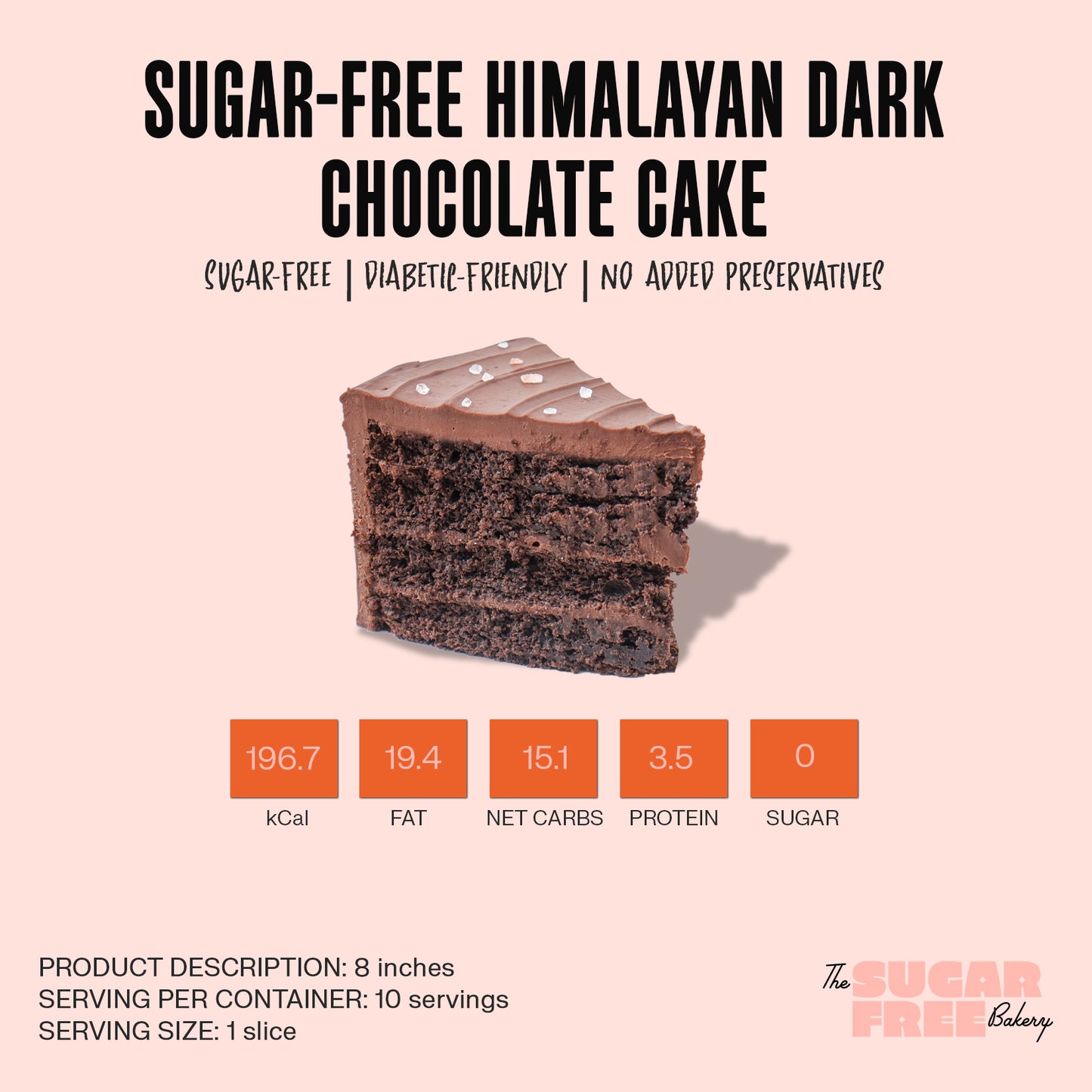 Himalayan Dark Choco Cake 8"