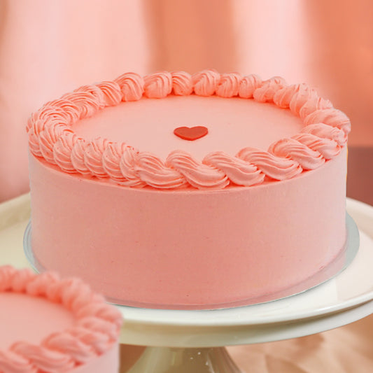 Sugar-Free Strawberry Blush Cake 8"