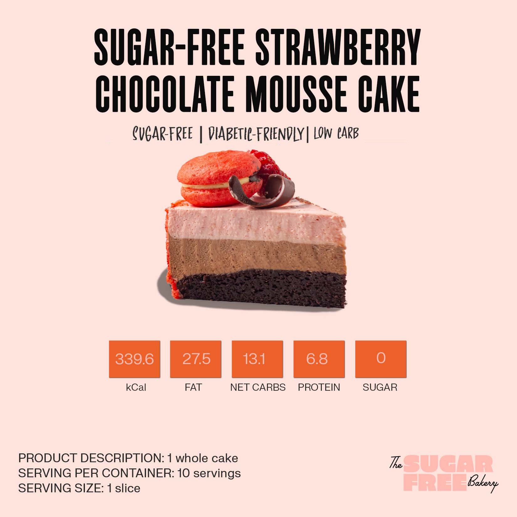 strawberry cake | sugar free cake | sugar free strawberry cake | the sugar free bakery ph